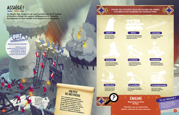 LES INCOLLABLES - MES ENIGMES EN STICKERS - MISSION MOYEN AGE - MES ENIGMES A STICKERS – Image 4