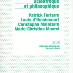 DE L'INERTE AU VIVANT