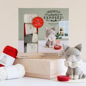 CROCHETEZ, ADOPTEZ, EXPOSEZ ! COFFRET CHAT : ASPEN LE MAINE COON