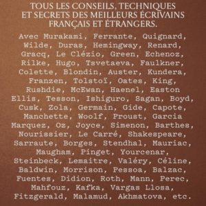 COMMENT ECRIRE - TOUS LES CONSEILS, TECHNIQUES ET SECRETS DES MEILLEURS ECRIVAINS FRANCAIS ET ETRANG
