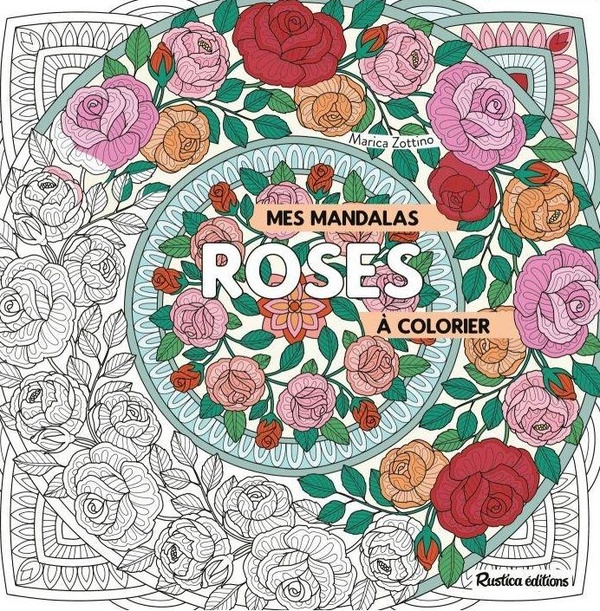 MES MANDALAS ROSES A COLORIER