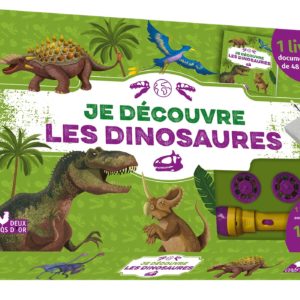 JE DECOUVRE LES DINOSAURES - COFFRET AVEC LAMPE ET KIT EXCAVATION