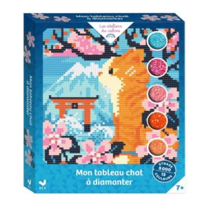 MON TABLEAU CHAT A DIAMANTER - COFFRET AVEC ACCESSOIRES