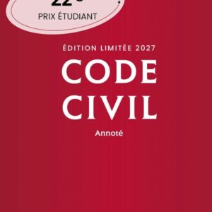 CODE CIVIL 2027 ANNOTE. EDITION LIMITEE. 126E ED.