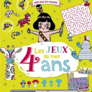 LES JEUX DE MES 4 ANS - BLOC AVEC FEUTRE EFFACABLE