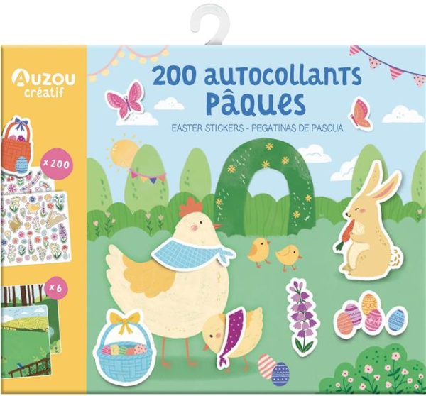 200 AUTOCOLLANTS PAQUES