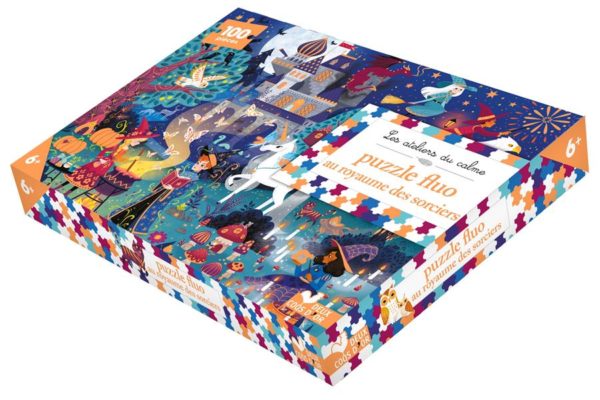 PUZZLE FLUO AU ROYAUME DES SORCIERES - 100 PIECES