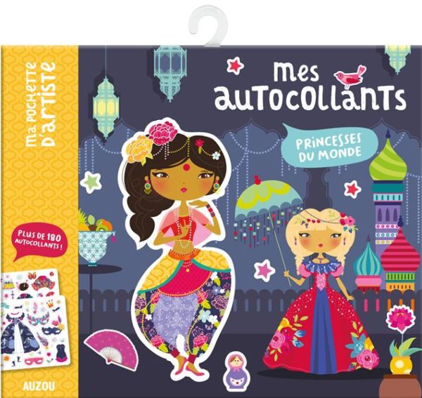 MES AUTOCOLLANTS - PRINCESSES DU MONDE - MA POCHETTE D'ARTISTE