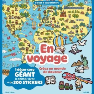EN VOYAGE - 1 DECOR COSY GEANT A ANIMER AVEC + DE 300 STICKERS - CREEZ UN MONDE DE DOUCEUR