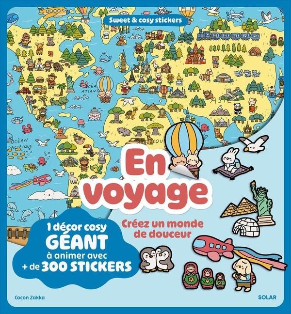 EN VOYAGE - 1 DECOR COSY GEANT A ANIMER AVEC + DE 300 STICKERS - CREEZ UN MONDE DE DOUCEUR