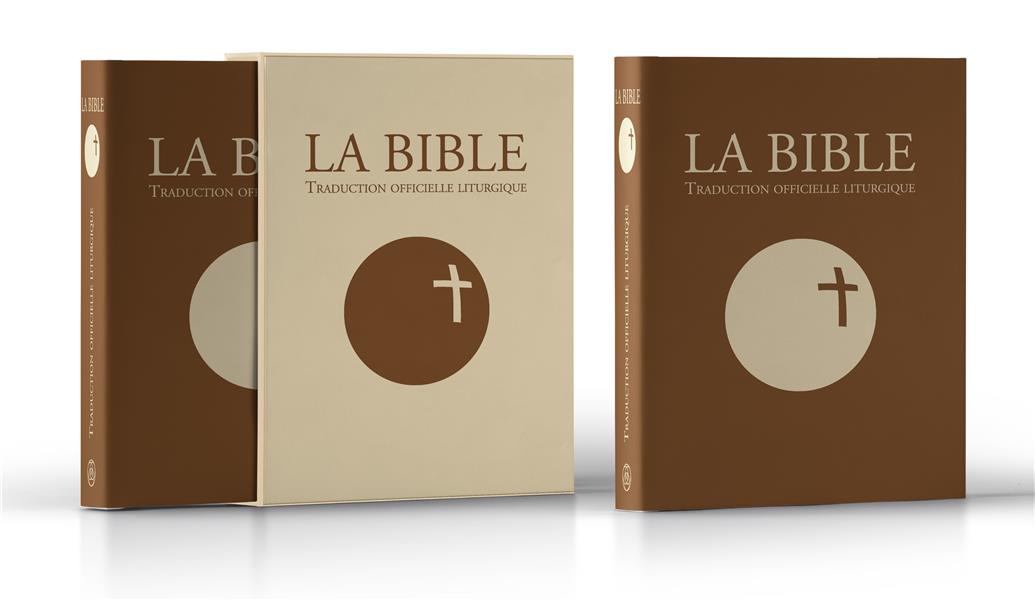 LA BIBLE - TRADUCTION OFFICIELLE LITURGIQUE CUIR MARRON