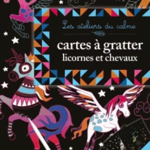 CARTES A GRATTER - LICORNES ET CHEVAUX