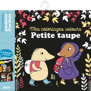 MA POCHETTE D'ARTISTE - MES COLORIAGES VELOURS PETIT TAUPE