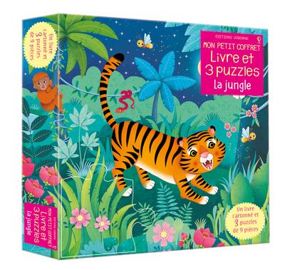 MON PETIT COFFRET LIVRE ET PUZZLES - LA JUNGLE