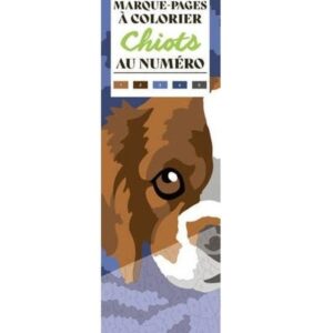 MES MARQUE-PAGES A COLORIER AU NUMERO : CHIOTS