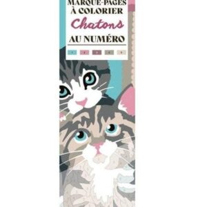 MES MARQUE-PAGES A COLORIER AU NUMERO : CHATONS