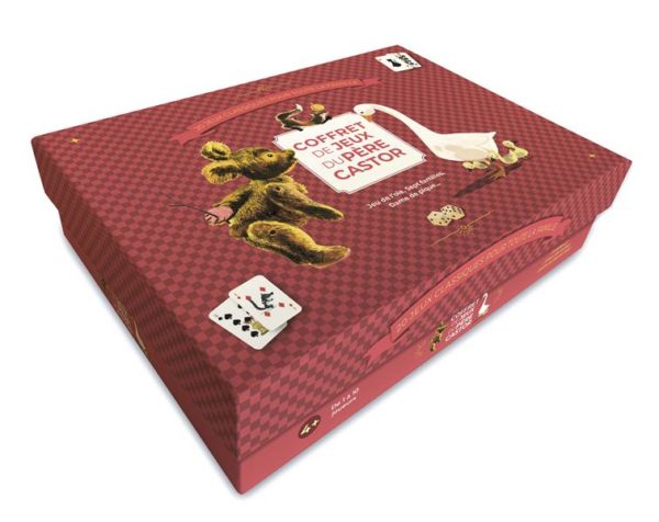 COFFRET DE JEUX DU PERE CASTOR - JEU DE L'OIE, SEPT FAMILLES, DAME DE PIQUE...