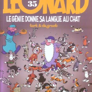 LEONARD - TOME 35 - LE GENIE DONNE SA LANGUE AU CHAT