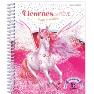 LICORNES DE REVE - MINI-CARNET MAGIE DES PAILLETTES