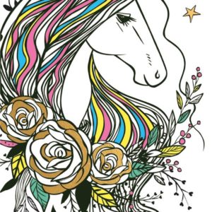 MARQUE-PAGES LICORNES - 50 MARQUE-PAGES A COLORIER