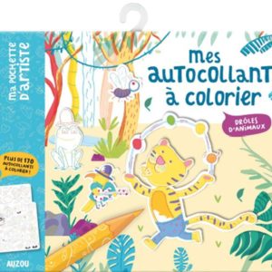 MES AUTOCOLLANTS A COLORIER - DROLES D'ANIMAUX