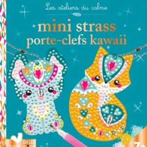 STRASS PORTE-CLEFS KAWAI - MINI BOITE AVEC ACCESSOIRES