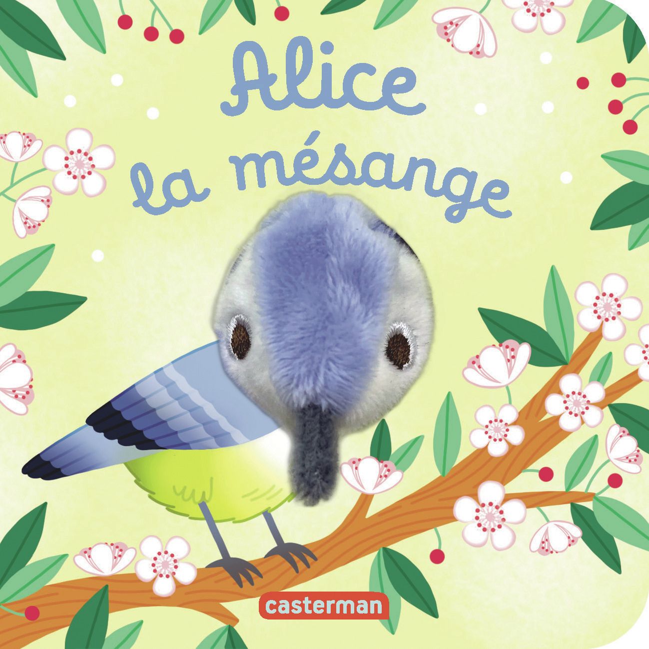 LES BEBETES - T138 - ALICE LA MESANGE - LIVRE MARIONNETTE POUR BEBE - DES 3 MOIS
