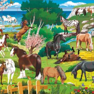 LES CHEVAUX - 48 PIECES - PUZZLE