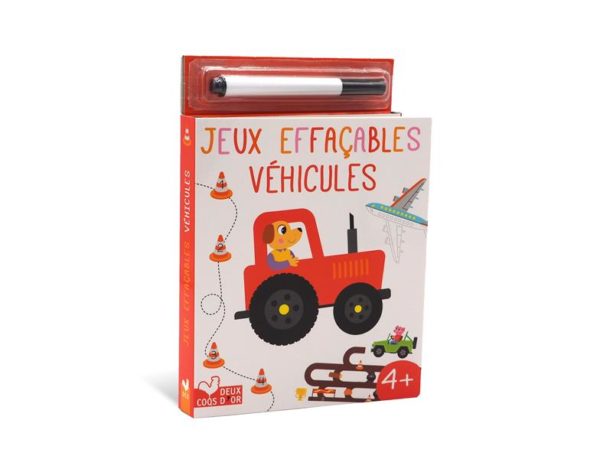JEUX EFFACABLE VEHICULES AVEC FEUTRE VELLEDA