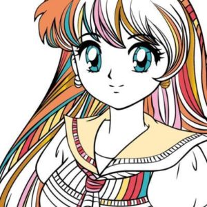 MARQUE-PAGES A COLORIER MANGAS