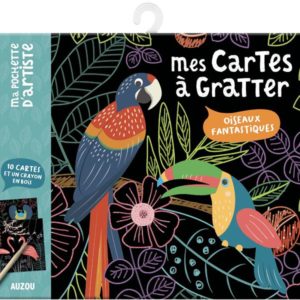 MES CARTES A GRATTER - OISEAUX MERVEILLEUX - MA POCHETTE D'ARTISTE
